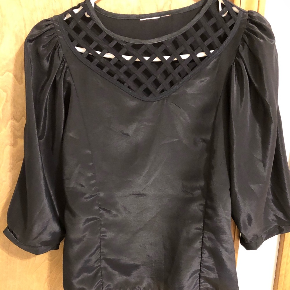 Vintage silk feeling dress shirt